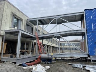 Chantier de construction métallique
